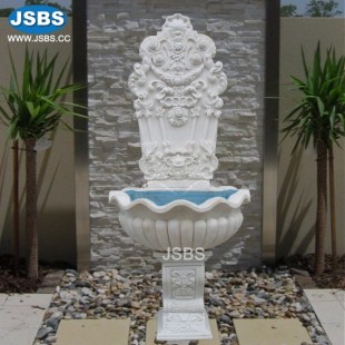 White Marble Wall Fountain, White Marble Wall Fountain